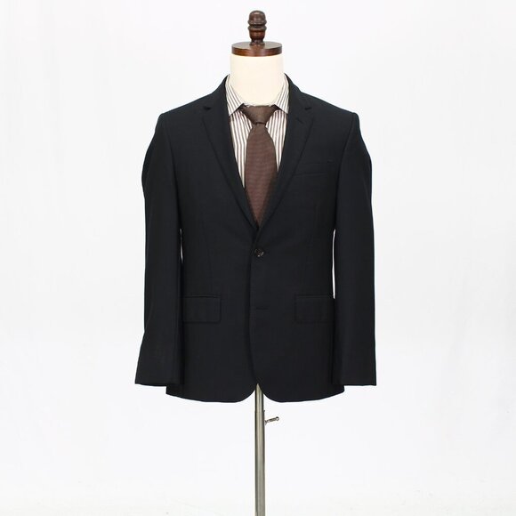 The Blk Tux 38S Black Solid 2-Button Sport Coat Blazer Jacket G495 - Picture 1 of 11